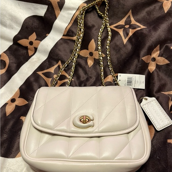 Coach Handbags - Coach NWT Chalk Quilted Madison Pillow Shoulder Bag